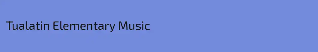 Tualatin Elementary Music